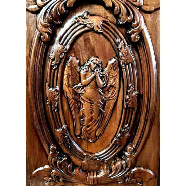 Angel Wings Cherry Wood Cremation Box for Ashes Angel Wings Cherry Wood Cremation Box for Ashes