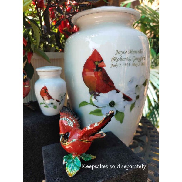 Cardinal Cremation Urn for Ashes Cardinal Cremation Urn for Ashes