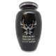 Black Hunting and Fishing Cremation Urn Black Hunting and Fishing Cremation Urn