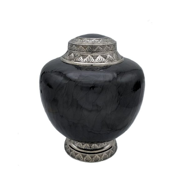 Adult Size Black Cremation Urn for Ashes Adult Size Black Cremation Urn for Ashes