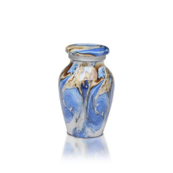 Blue Token Keepsake Cremation Urn