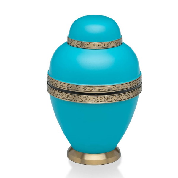 Blue Sapphire Adult Cremation Urn for Ashes Blue Sapphire Adult Urn for Ashes