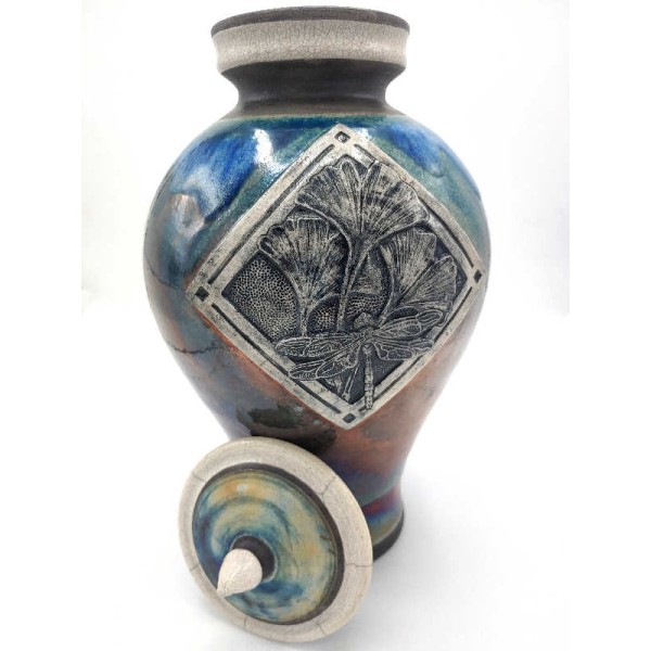 dragonfly raku pottery urn for ashes dragonfly raku pottery urn for ashes