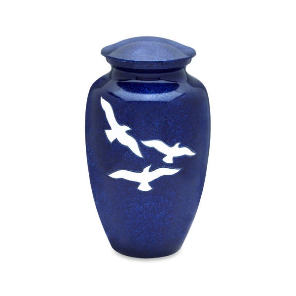 blue bird adult cremation urn for ashes