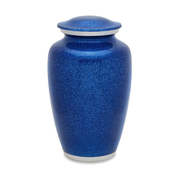 Blue Adult Cremation Urn