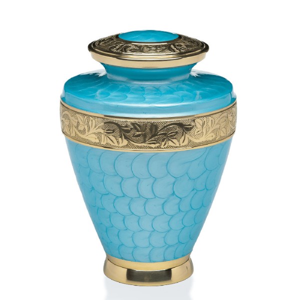 Blue Human Urn for Ashes