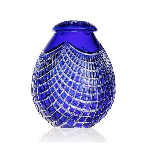 Blue Crystal Funeral Urn