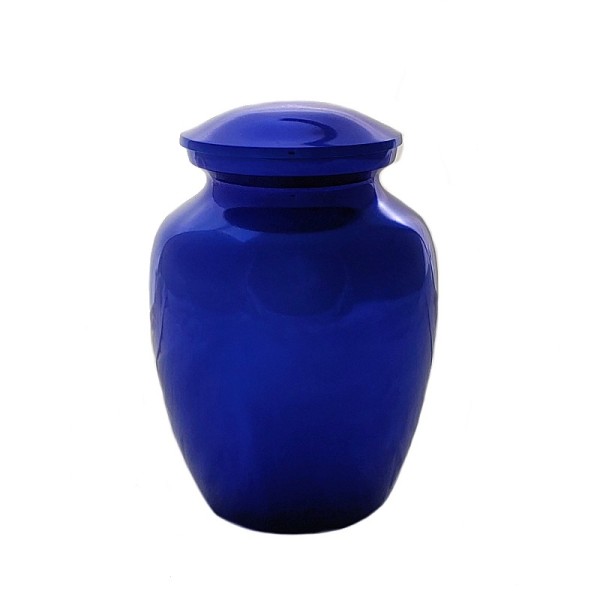 Medium Blue Pet Size Cremation Urn Medium Blue Pet Size Cremation Urn