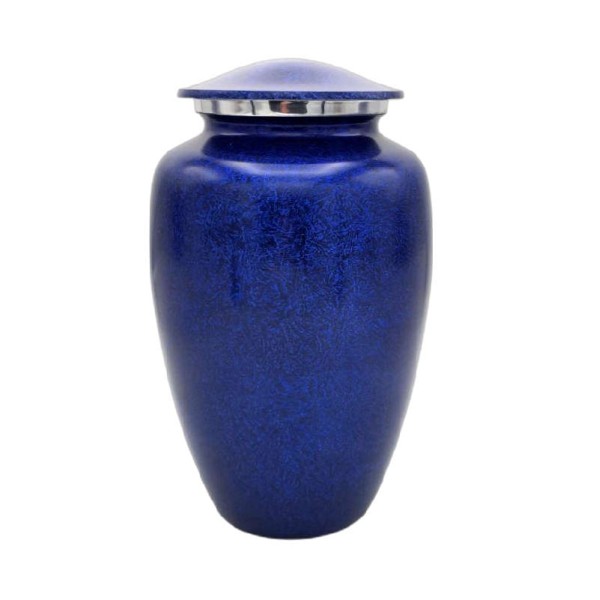 mystic blue human adult cremation urn