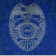 Blue Police Cremation Urn for Ashes Blue Police Urn for Ashes
