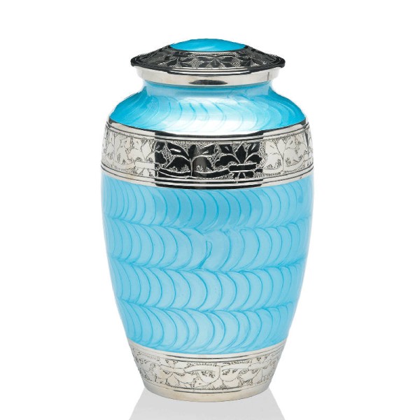 Blue Pearl Human Adult Cremation Urns for Ashes 