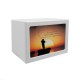 White Wooden Fishing Urn Box for Ashes White Wooden Fishing Urn Box