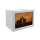 Motorcycle Urn White Box for Ashes
