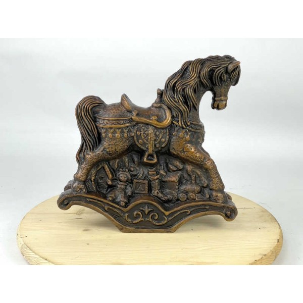 Child size Rocking Horse Bronze Cremation Urn Child size Rocking Horse Bronze Cremation Urn