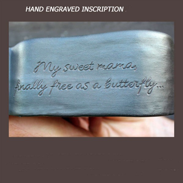Blue Butterfly Garden Urn for Ashes Made in USA Blue Butterfly Garden Urn for Ashes
