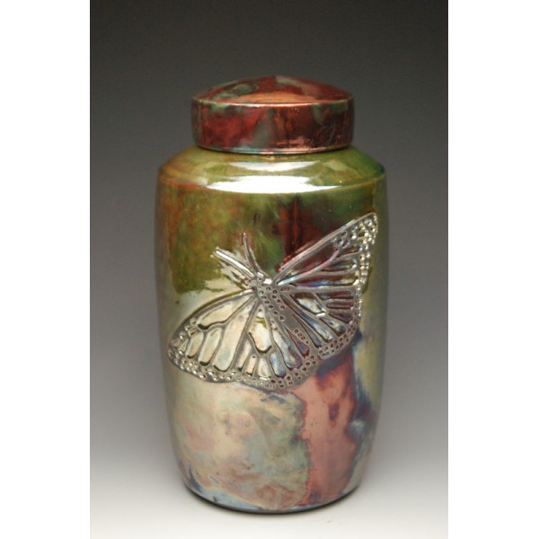 Raku Butterfly Adult Cremation Urn Raku Butterfly Adult Cremation Urn