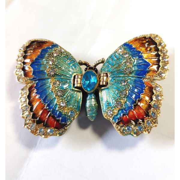 Blue Butterfly Keepsake Urn Blue Butterfly Keepsake Urn