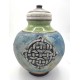 Celtic Knot Raku Cremation Jar for Ashes Celtic Knot Raku Cremation Urn
