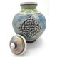 Celtic Knot Raku Cremation Jar for Ashes Celtic Knot Raku Cremation Urn