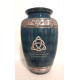 Celtic Knot Cremation Urn Green, Blue, Black Irish green Celtic Knot Cremation Urn