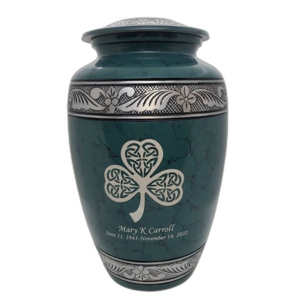 lucky-shamrock-cremation-urn-for-ashes lucky-shamrock-cremation-urn