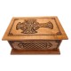 Maple or Cherry Wood Celtic Cross Cremation Box