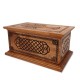 Maple or Cherry Wood Celtic Cross Cremation Box