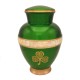 Irish Shamrock Urn for Ashes Mother of Pearl Irish Shamrock Cremation Urn
