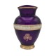 Celtic Purple Shamrock Mother of Pearl Cremation Urn