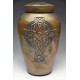 Celtic Cross Raku Adult Ceramic Urn, Made in USA
