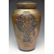 Celtic Cross Raku Pottery Adult Urn for Ashes Celtic Cross Raku Pottery Adult Urn for Ashes