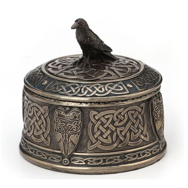 Raven Celtic Keepsake Urn for Ashes Raven Celtic Keepsake Urn for Ashes