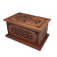 Walnut Celtic Cross Wooden Urn Box - Made in America