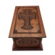 Walnut Celtic Cross Wooden Urn Box - Made in America