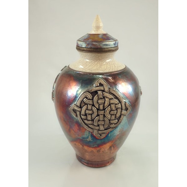 Copper Celtic Knot Urn Copper Celtic Knot Urn