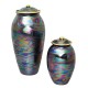 Medium size ceramic blue, purple cremation urn Medium size ceramic cremation urn