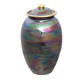Medium size ceramic blue, purple cremation urn Medium size ceramic cremation urn