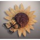 Sunflower Butterfly Adult Cremation Urn