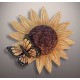 Sunflower Butterfly Adult Cremation Urn Made in USA Sunflower Butterfly Adult Cremation Urn