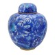 Blue Cloisonne Companion Cremation Urn for Two People Blue Cloisonne Companion Cremation Urn for Two