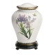 White Iris Companion Cremation Urn for Two