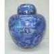 Blue Cloisonne Adult Cremation Urn Blue Cloisonne Cremation Urn