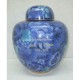  Blue Cloisonne Cremation Urn