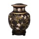 black and white floral adult cremation urn black and white floral cremation urn