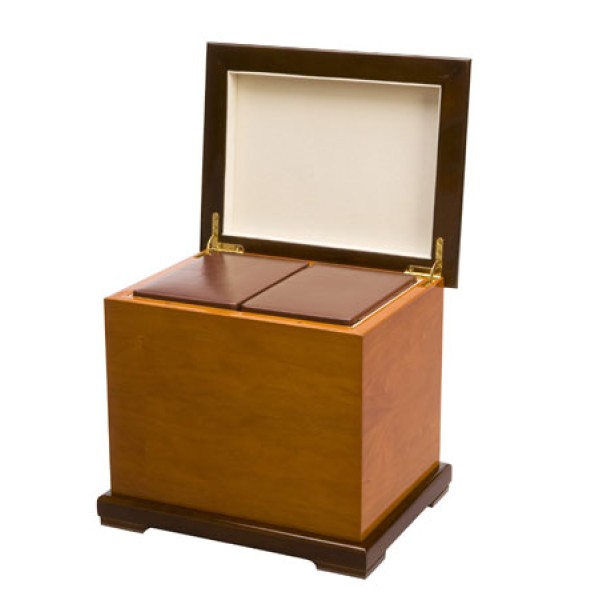 Wood Companion Urn, Holds 2 Sets of Ashes Wood Companion Urn, Holds 2 Sets of Ashes