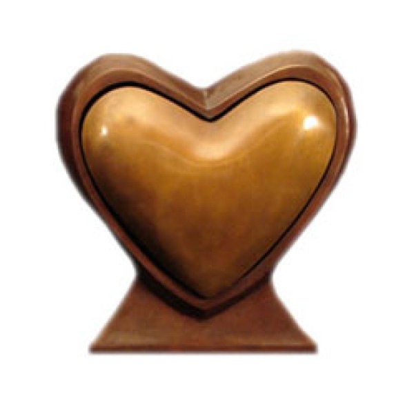 Bronze Urns for Ashes, heart shaped Bronze Urns for Ashes, heart shaped