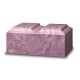 Mauve Cultured Marble Companion Cremation Urn for Two People