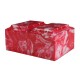 Red Cultured Marble Double Size Cremation Urn for Two