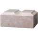 Pink Cultured Marble Cremation Urn for Two 