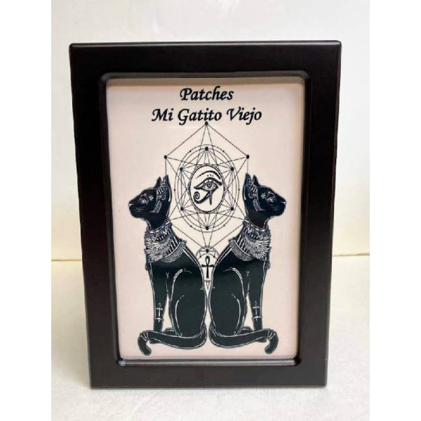 Egyptian Bastet Wooden Cat Cremation box Egyptian Bastet Wooden Cat Cremation Urn